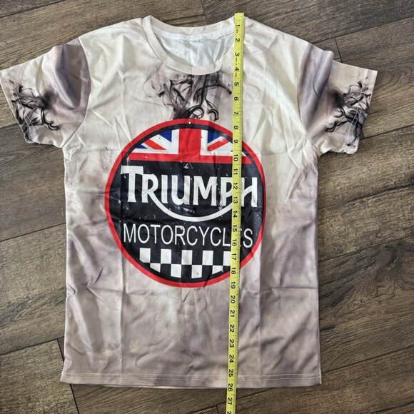 TRIUMPH MOTORCYCLES RACING shirt JERSEY TEE ORIGINAL SIZE L Brand new - Picture 3 of 5